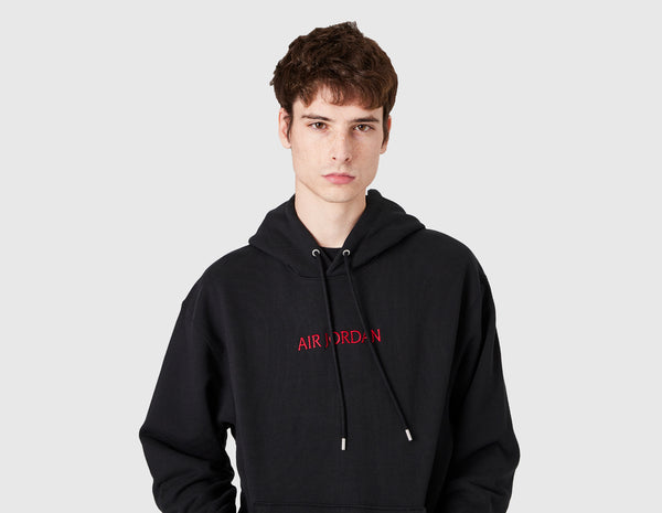 Jordan hoodie hotsell black and red