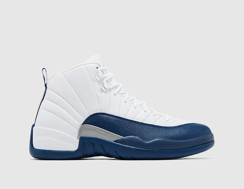 Jordan 12 Retro White / French Blue - Metallic Silver