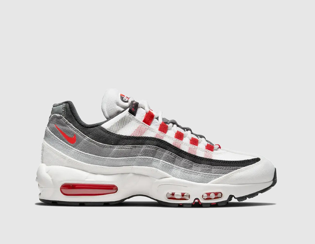 Nike Air Max 95 White / Comet Red - Neutral Grey