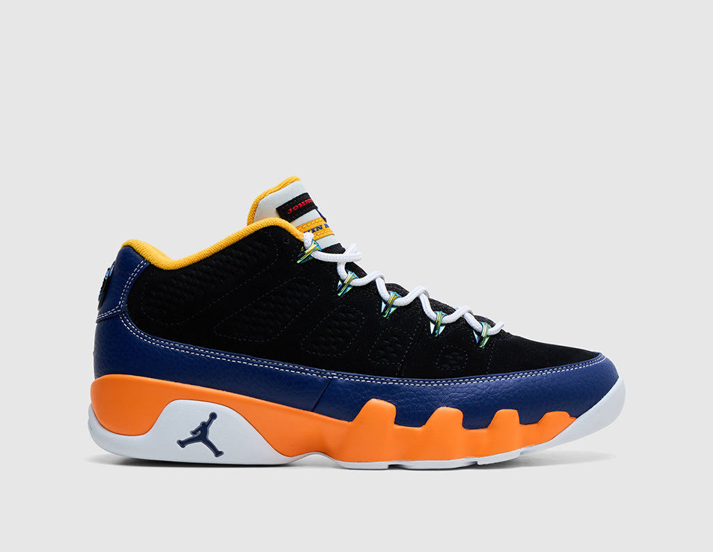 Jordan 9 Retro Low Black / Challenge Red - Deep Royal Blue