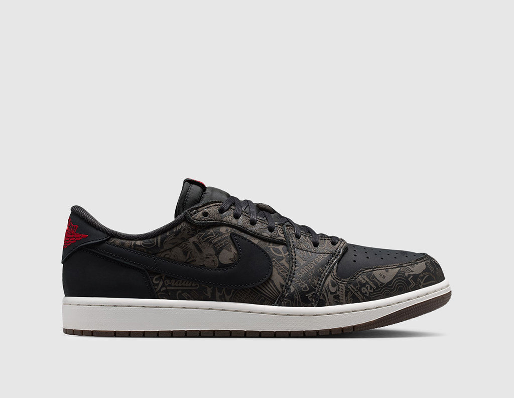 Jordan 1 Low OG "Laser" Black / Varsity Red - Summit White