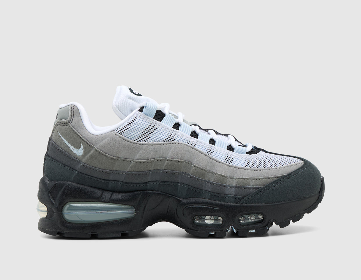 Nike Women's Air Max 95 Big Bubble Black / Blue Tint - White