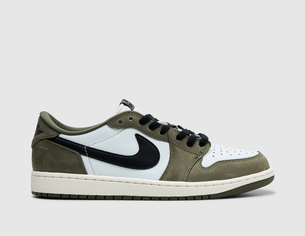 Jordan 1 Retro Low Medium Olive / Black - Summit White