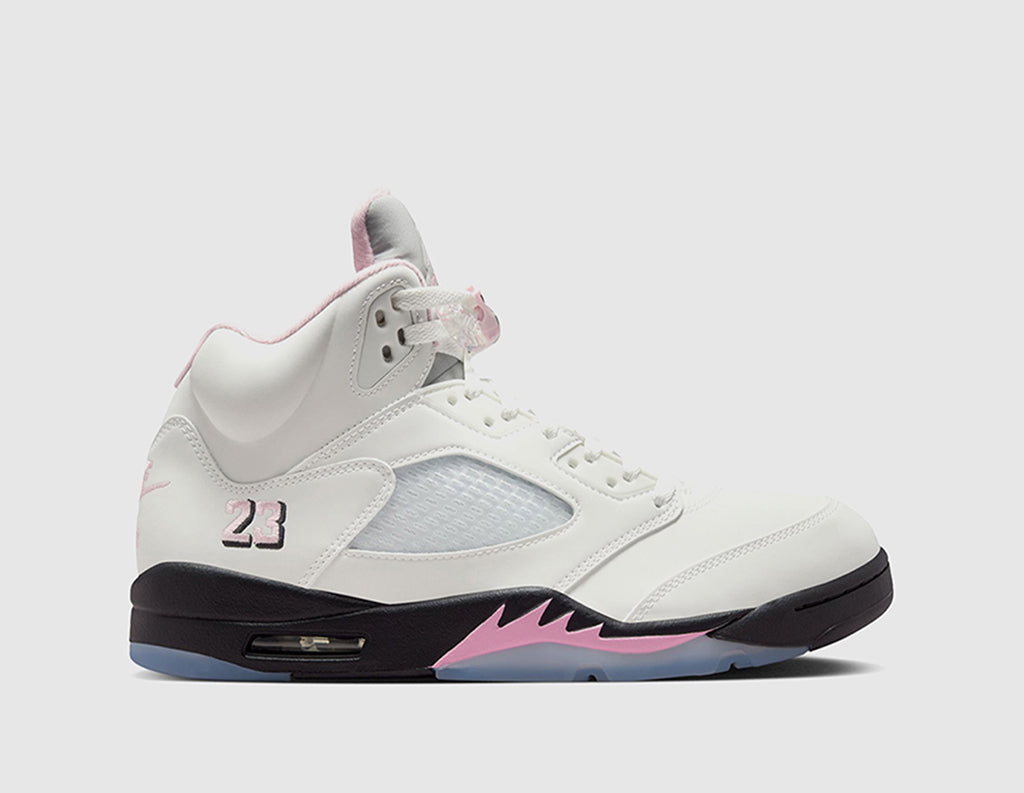 Jordan 5 Retro White / Black - Medium Soft Pink