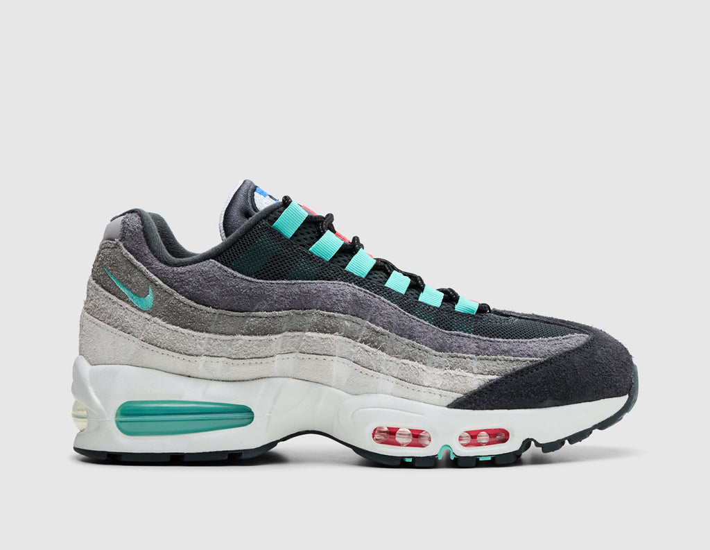 Nike Air Max 95 Big Bubble PRM Hyper Turquoise / Volt - Solar Red