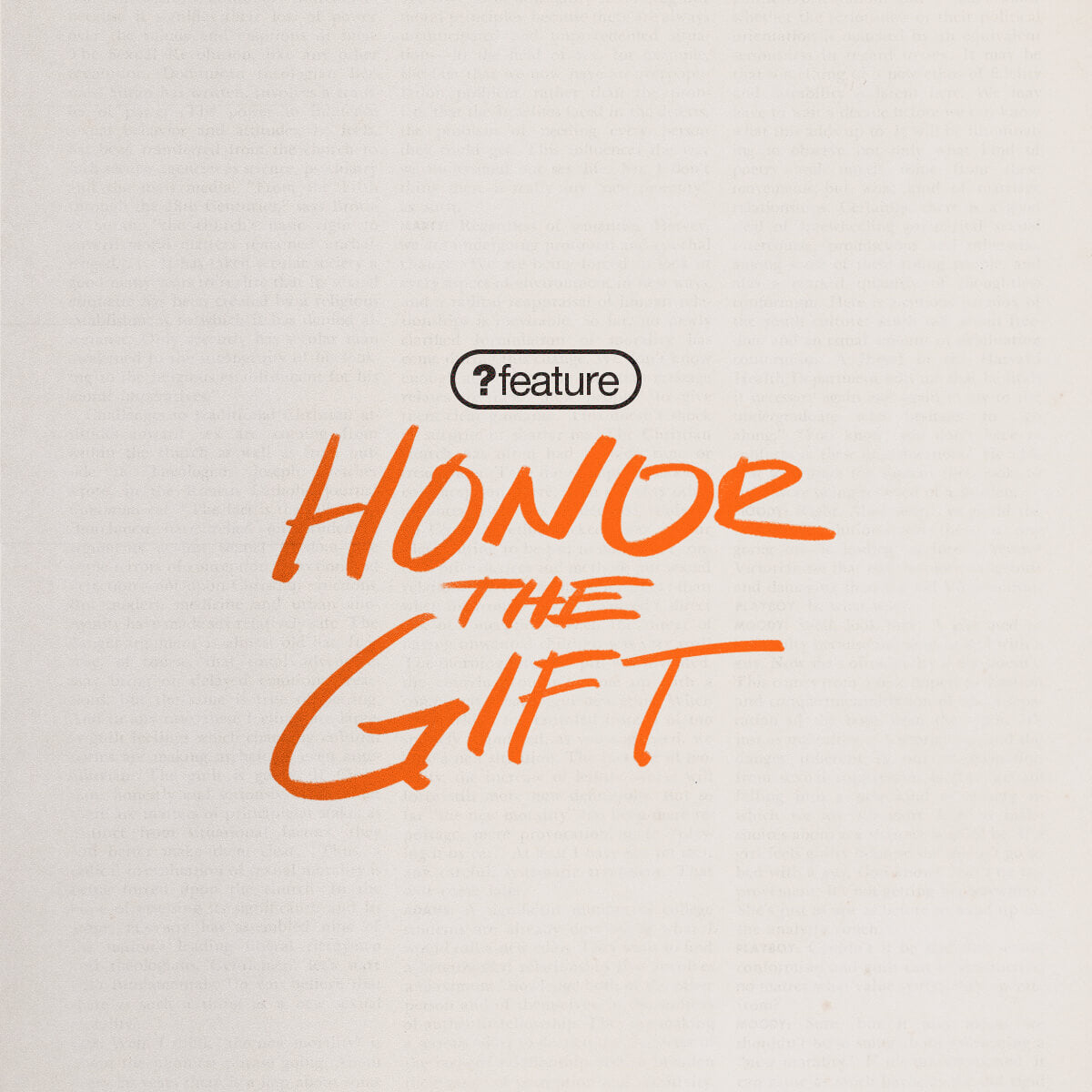size?feature - Honor The Gift