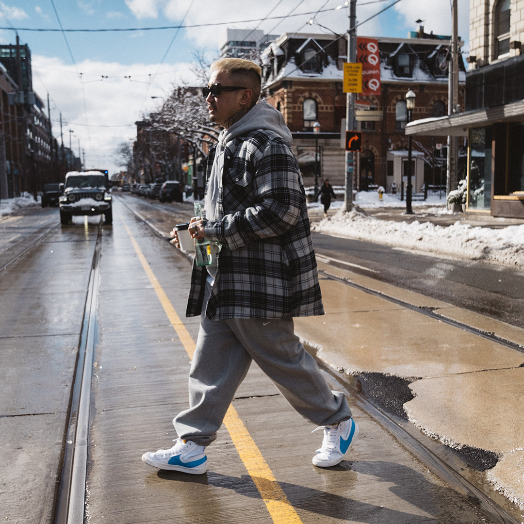 size? Launches Nike's New Jumbo Swoosh Blazers ft. Mike Roc – size