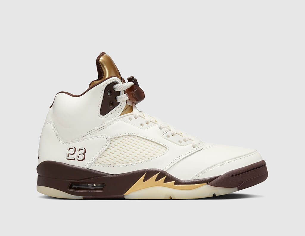 Jordan Women's 5 Earth / Metallic Gold