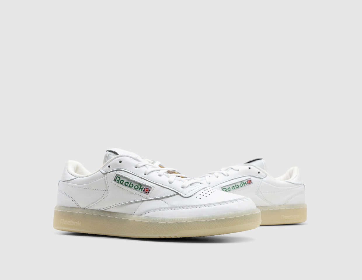 Reebok Club C 85 Vintage White / Glen Green - Vector Red – size