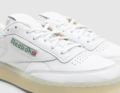 Reebok Club C 85 Vintage White / Glen Green - Vector Red