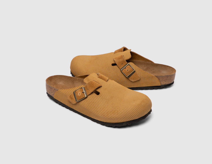 Birkenstock Boston Suede / Corduroy Cork Brown