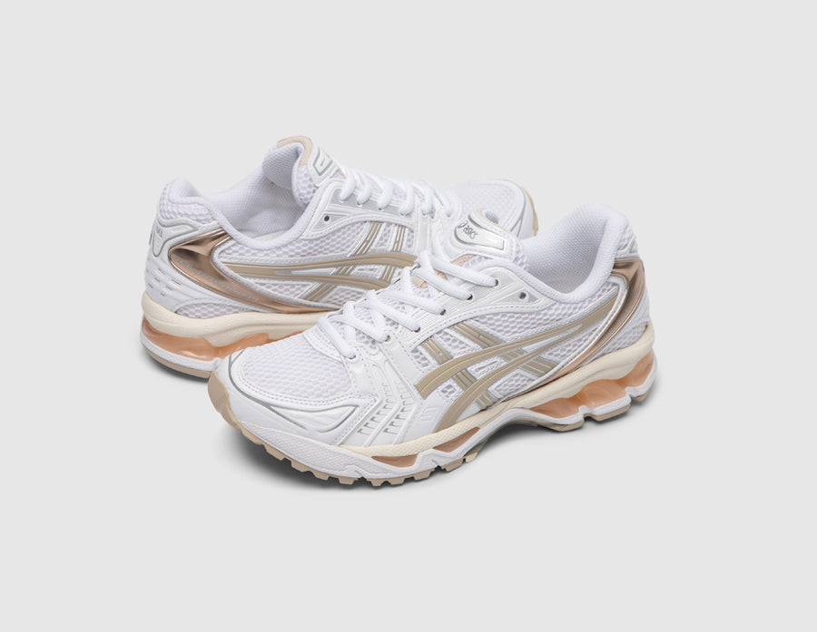 ASICS Women's Gel-Kayano 14 White / Tan - Pink