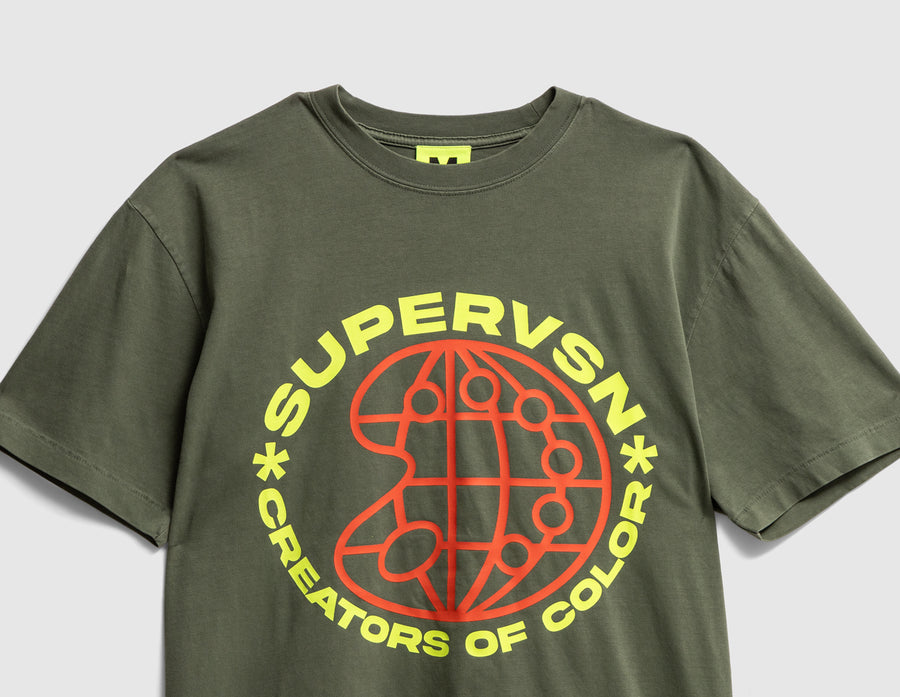 Supervsn Creators of Color T-Shirt / Vintage Moss