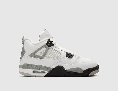 Jordan 4 Retro OG GS Summit White / Fire Red - Cement Grey - Sneakers