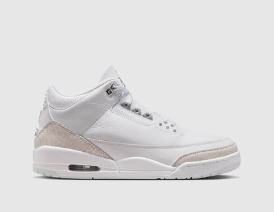 Jordan 3 Retro White / Metallic Silver - White - Sneakers