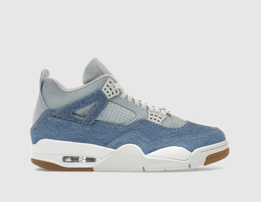 Jordan Women's 4 Retro Sail / Gum Light Brown - Worn Denim