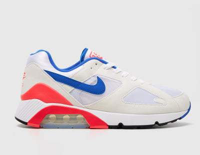 Nike Air 180 White / Ultramarine - Solar Red - Sneakers