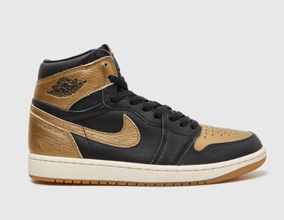 Jordan 1 Retro High OG Black / Metallic Gold - Sail - Sneakers