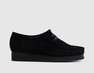 Clarks Womens Wallabee / Black Suede - Low Top