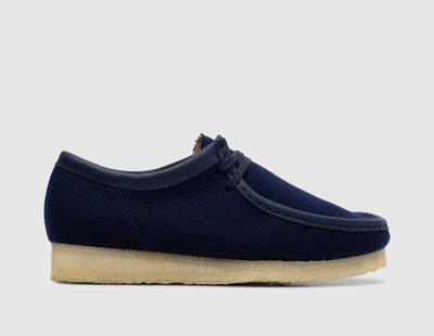 Clarks Wallabee Wool Navy Wool