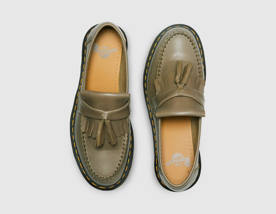 Dr. Martens Adrian Tassel Loafer / Olive Carrara Leather