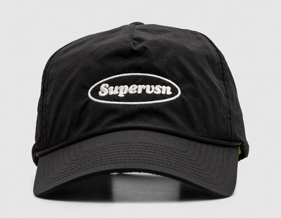 Supervsn Oval Stamp Logo Camp Hat / Black