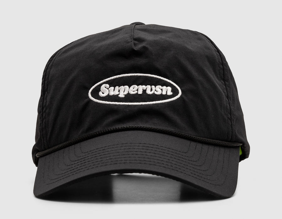 Supervsn Oval Stamp Logo Camp Hat / Black