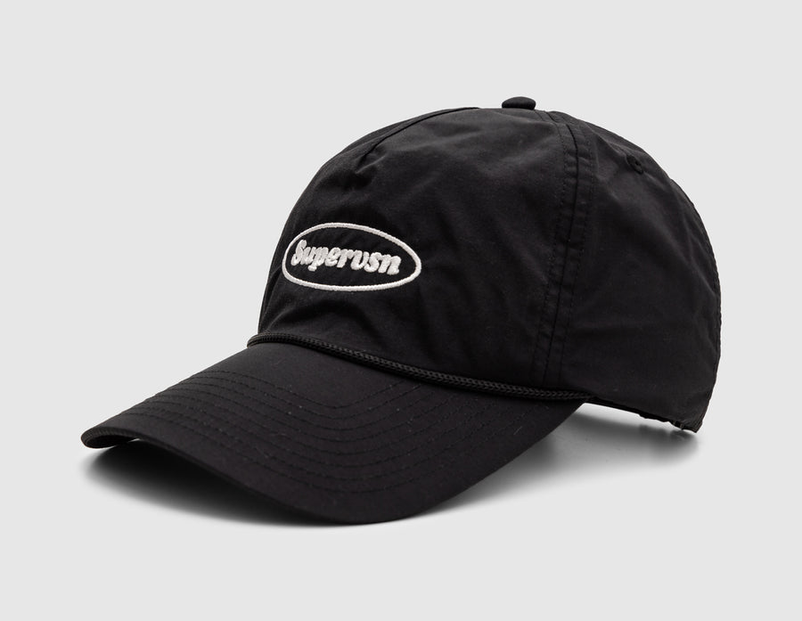 Supervsn Oval Stamp Logo Camp Hat / Black