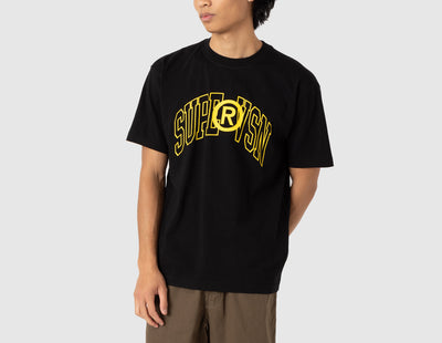Supervsn Collegiate Logo T-shirt / Black