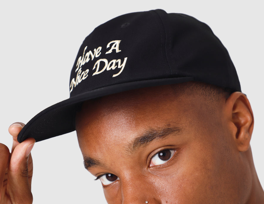 MARKET Have A Nice Day 5 Panel Hat / Black