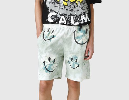 MARKET Smiley Shibori Dye Shorts / Green