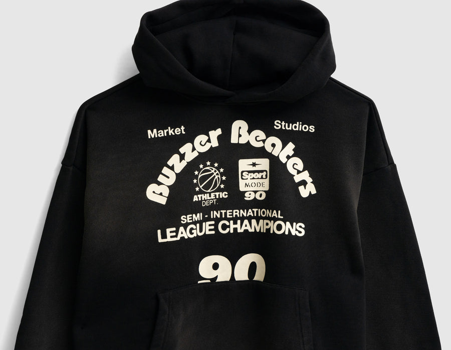 Market Buzzer Beaters Hoodie Black