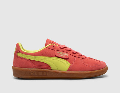 Puma Women's Palermo Salmon / Lime Sheen - Sneakers