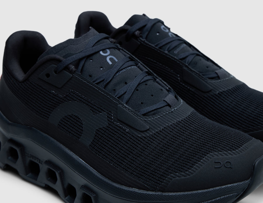 On Women's Cloudmonster Void Black / Black