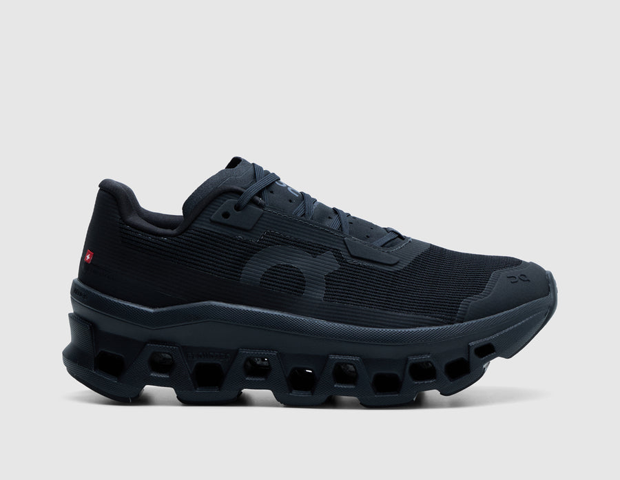 On Women's Cloudmonster Void Black / Black