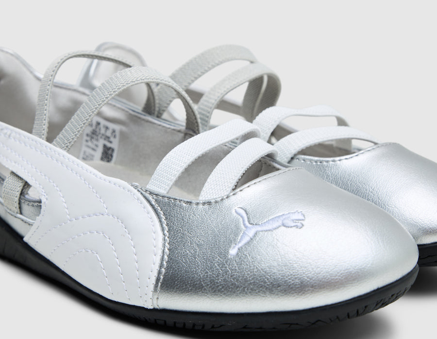 Puma Women's Speedcat Ballet Metallic Puma Silver / Puma White