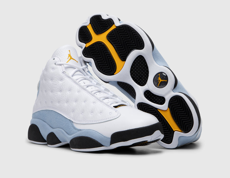 Jordan 13 Retro White / Yellow - Blue Grey