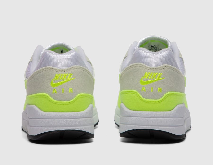 Nike Women's Air Max 1 White / Volt - Sea Glass