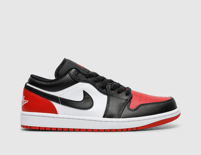 Jordan 1 Low White / Black - Varsity Red - Sneakers