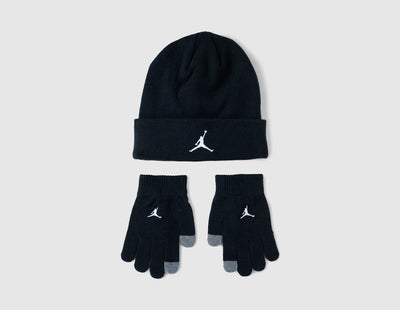 Jordan Kids' Essential Beanie Set / Black