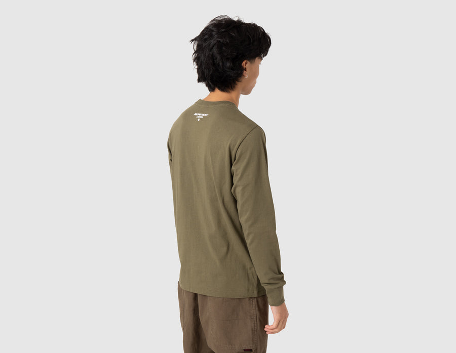 AAPE Now Longsleeve T-Shirt / Dark Khaki