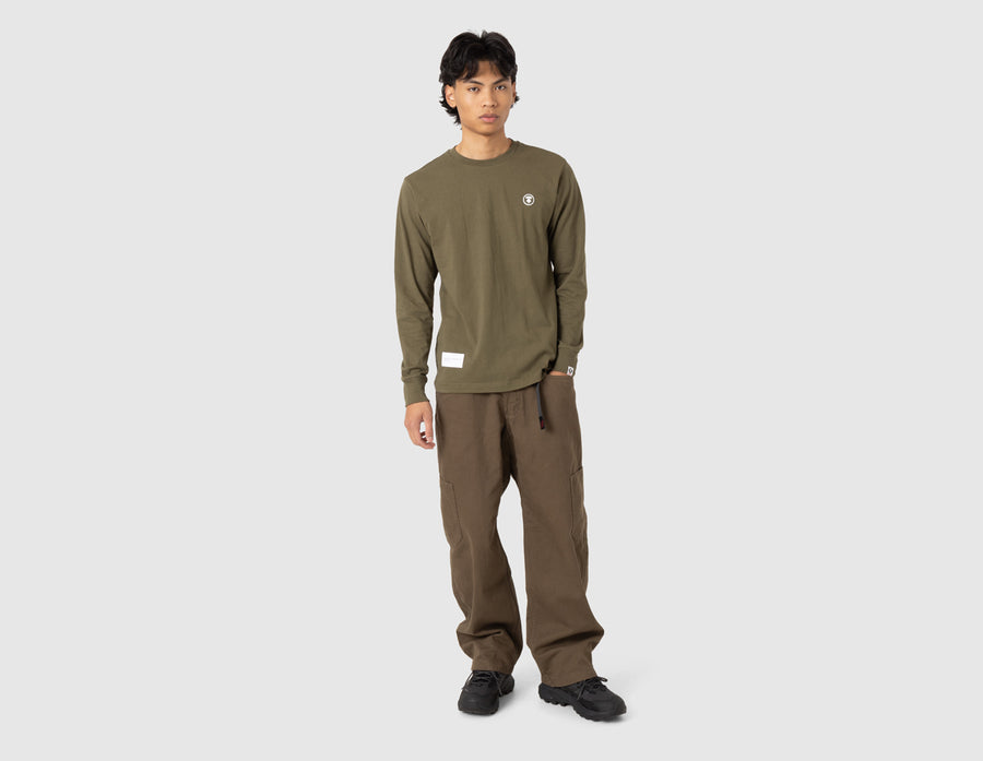 AAPE Now Longsleeve T-Shirt / Dark Khaki