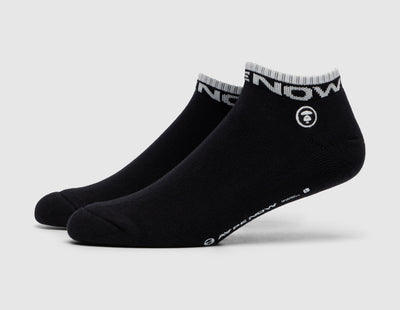 AAPE Now Stripe Boat Socks /  Black