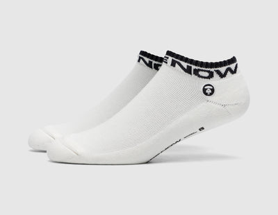 AAPE Now Stripe Boat Socks / White