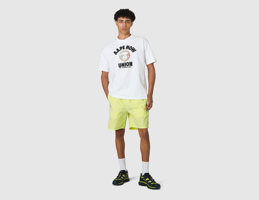 AAPE Woven Nylon Shorts / Yellow Beige