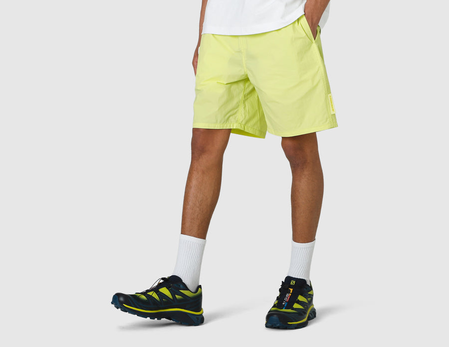 AAPE Woven Nylon Shorts / Yellow Beige
