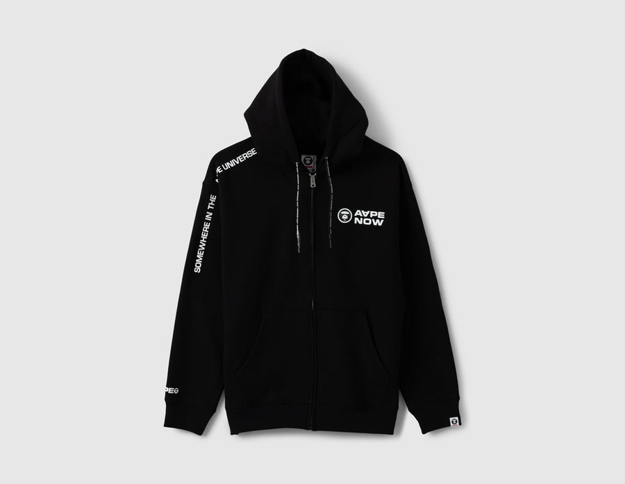 AAPE Now Zip Up Sweater / Black