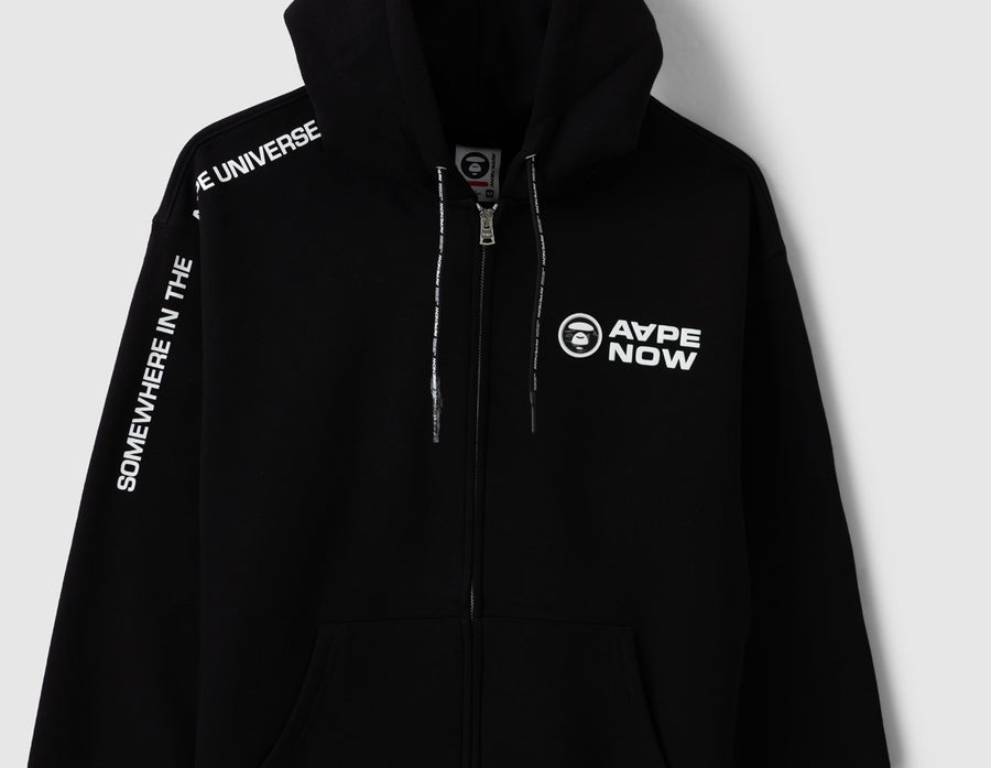 AAPE Now Zip Up Sweater / Black