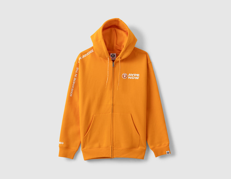 AAPE Now Zip Up Sweater / Light Orange