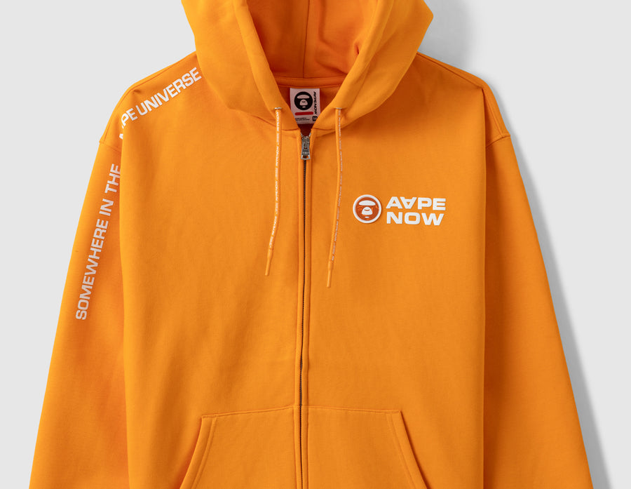 AAPE Now Zip Up Sweater / Light Orange